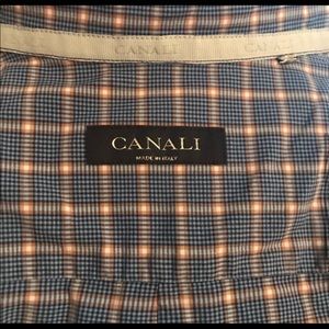 Men’s Canali Medium Good Clean Condition Blue & Orange